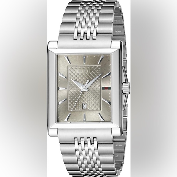 NIB GUCCI G-Timeless Rectangular Watch $990 - Picture 3 of 8